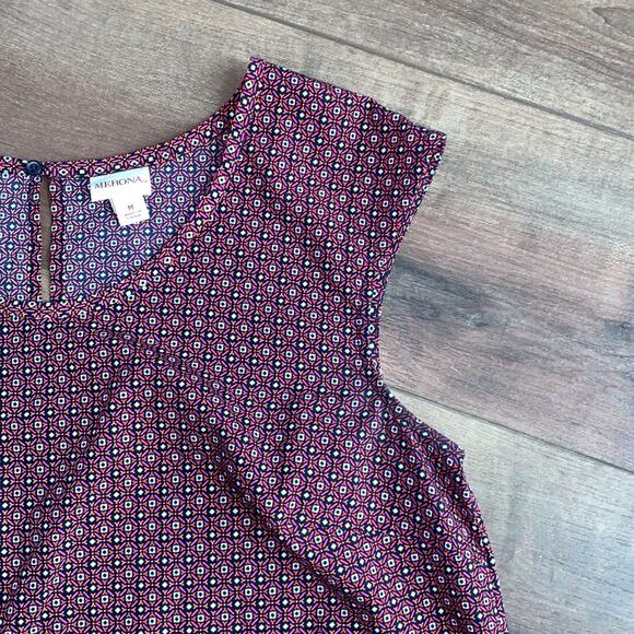 Merona Sleeveless Purple & Orange High Low Tank Blouse Sz M - Picture 4 of 9